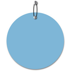 Blue Round Hang Tag