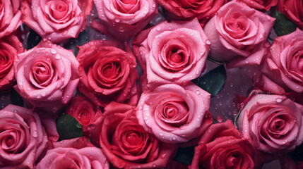 Obraz na płótnie Canvas beautiful background roses for valentines