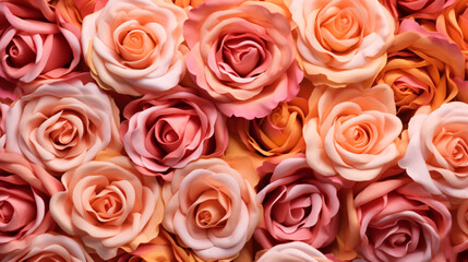 Obraz na płótnie Canvas beautiful background roses for valentines