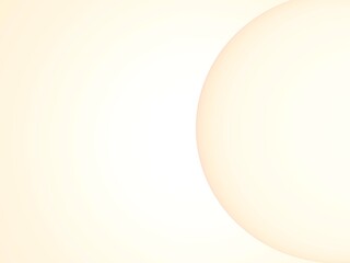 オレンジ色のグラデーション。抽象的背景。球体。3DCG。