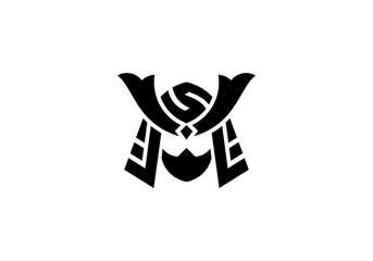samurai head letter S icon logo