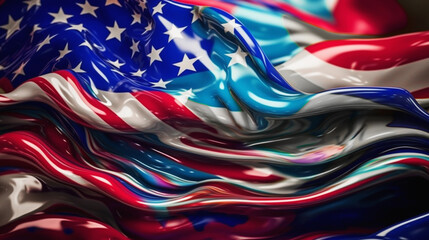 Liquid USA Flag Color design background, Gradient colorful abstract background, luxury abstract for a mobile screen concept, mobile screen, phone desktop and wallpaper, background.