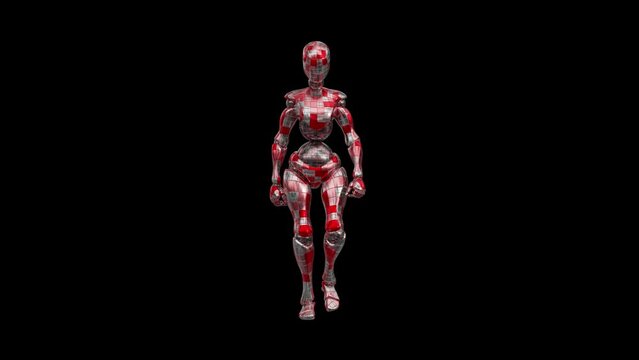 Robot Walking 3D Animation 4k
