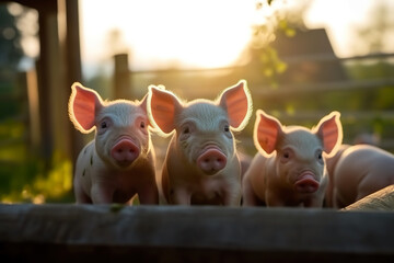 Adorable Farm Charm: Piglets on the Farm