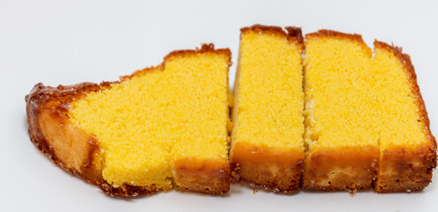 Homemade cake typical of Brazil. Made from corn, fuba or cassava.