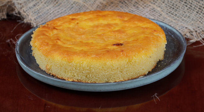 Homemade cake typical of Brazil. Made from corn, fuba or cassava.