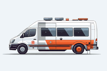 ambulance isolated