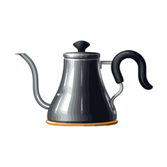 Antique teapot illustration