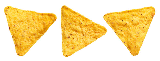 Set of mexican nachos chips cut out