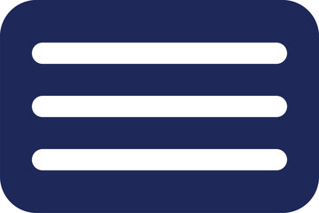 Obraz premium Hamburger menu button black glyph ui icon. Interactive element. User interface design. Silhouette symbol on white space. Solid pictogram for web, mobile. Isolated vector illustration