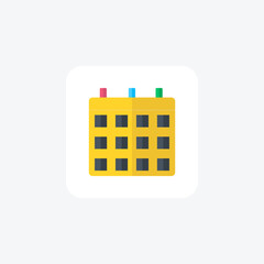 ShopCal E-commerce Calendar Flat icon