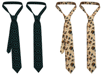 Tie. Business neck ties. Isolated Tie
