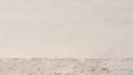 Pared de estuco y pintura blanca