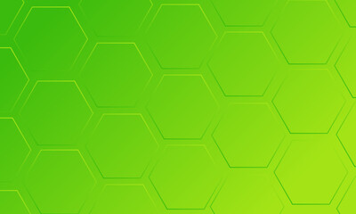 Abstract green hexagonal pattern background, Suitable for banner, wallpaper or medical banner