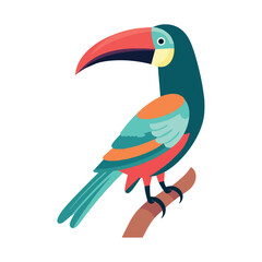 Multi colored toucan design