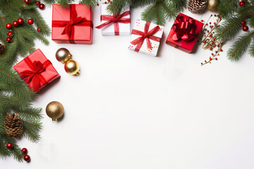 Fototapeta na wymiar joyful Christmas Banner: Festive Delights
