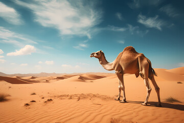Camel in the desert.