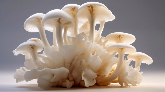 Austernpilze, oyster mushrooms, Generative AI