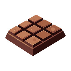 Sweet snack of dark chocolate