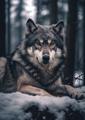 Fototapeta premium Wolf Portrait