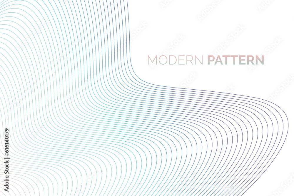 Wall mural modern abstract technology pattern on white background design for tech 3d, 3d pattern design