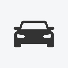 Obraz premium Car icon in flat style simple traffic icon. Urban, city cars and vehicles transport concept
