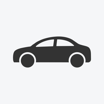 Car icon in flat style simple traffic icon. Urban, city cars and vehicles transport concept