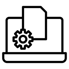 Obraz premium laptop line 