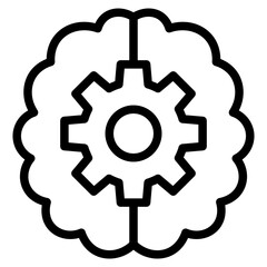 Obraz premium brain line