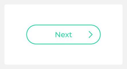 Hover next move button UI element template. Editable isolated vector dashboard component. Flat user interface. Visual data presentation. Web design widget for mobile application with light theme