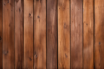 Naklejka premium Brown wood texture as background. Generative AI