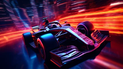 Photo sur Plexiglas F1 f1 race cars on track