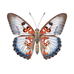 Apollo hairstreak butterfly -  Parnassius apollo. Transparent PNG. Generative AI