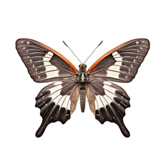 Fototapeta premium Common dotted-border swift butterfly - Caltoris cormasa. Transparent PNG. Generative AI