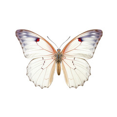 Large white butterfly -  Pieris brassicae. Transparent PNG. Generative AI