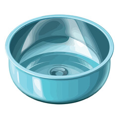 Blue plastic bowl design
