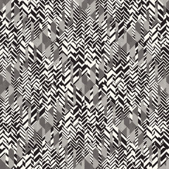 Monochrome Glitch Effect Textured Pattern