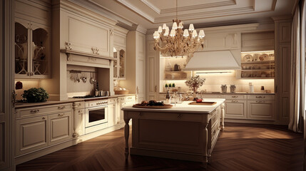 Luxury Elegant kitchen interior