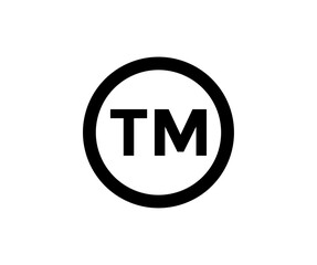 TM Symbol trademark logo design. Copyright mark icons. Intellectual property sign. Smartmark and trademark vector design and illustration.