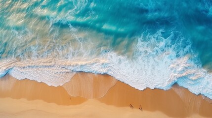 Fototapeta na wymiar Ocean waves on the beach as background