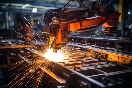 Automotive Welding by Industrial Robots. Generative AI