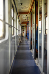 corridor in the train