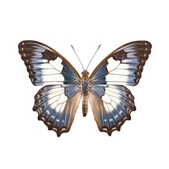White admiral butterfly -  Limenitis camilla. Transparent PNG. Generative AI