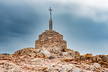 Croix de Sainte Catherine, vers le Château de Montgris, Torroella de Montgris, Espagne