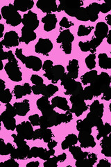 Fototapeta premium Pink and Black leopard pattern background