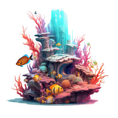 Beautiful Coral Reef - 616167344