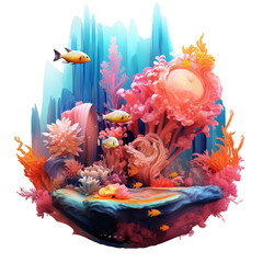 Beautiful Coral Reef - 616167541