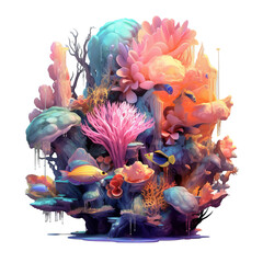 Beautiful Coral Reef - 616167574