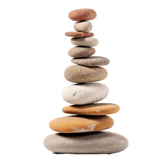 Fototapeta na wymiar A stack of zen stones