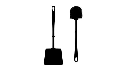 toilet brush silhouette